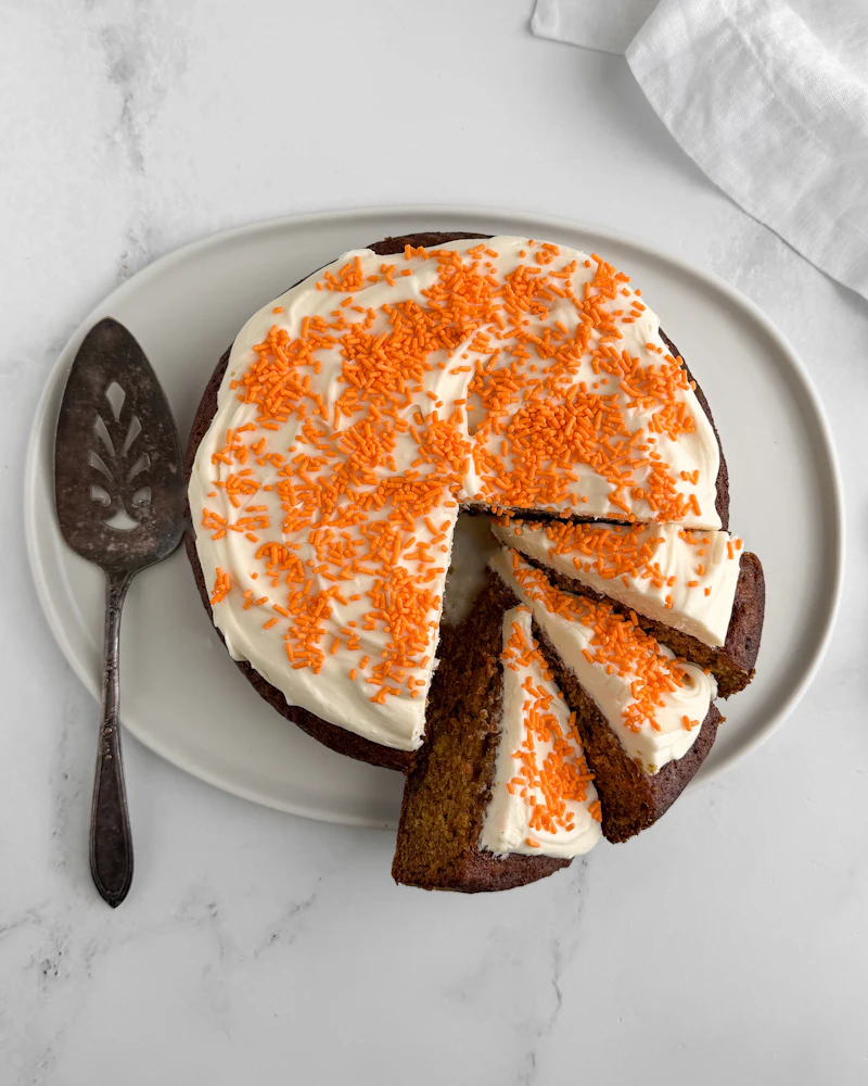 Tarta de zanahoria y nuez